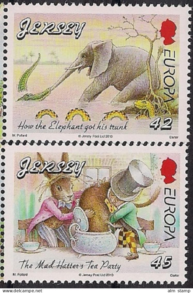 2010  Jersey Mi. 1458-61 **MNH   Europa: Kinderbücher - 2010