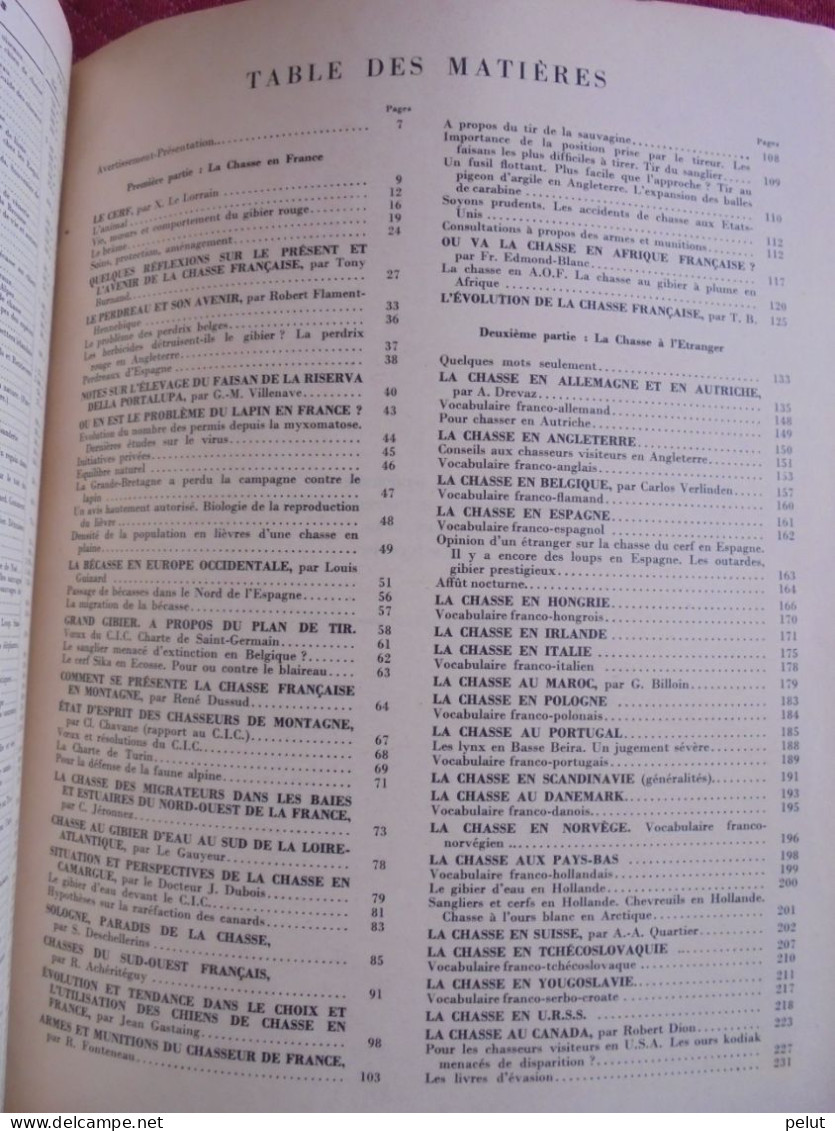 N° 1 Revue "Les Cahiers De La Chasse Et De La Nature" - Tony Burnand 1958 - Fischen + Jagen