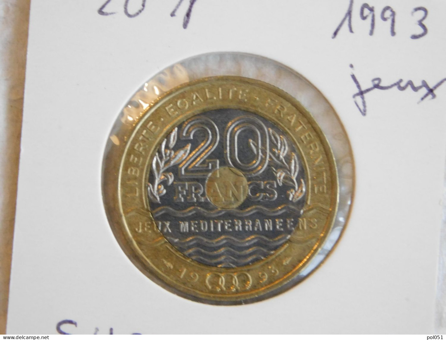 France 20 Francs 1993 JEUX MÉDITERRANÉENS (1057) - 20 Francs