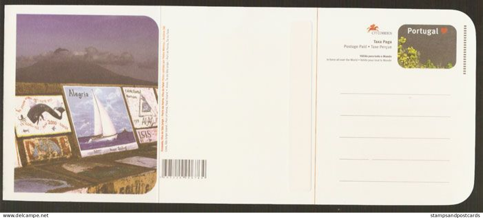 Portugal 2004 Entier Postal Açores Ile São Jorge Vulcanique 2004 Azores Stationery S. Jorge Island Vulcan Vulcanic - Volcanos