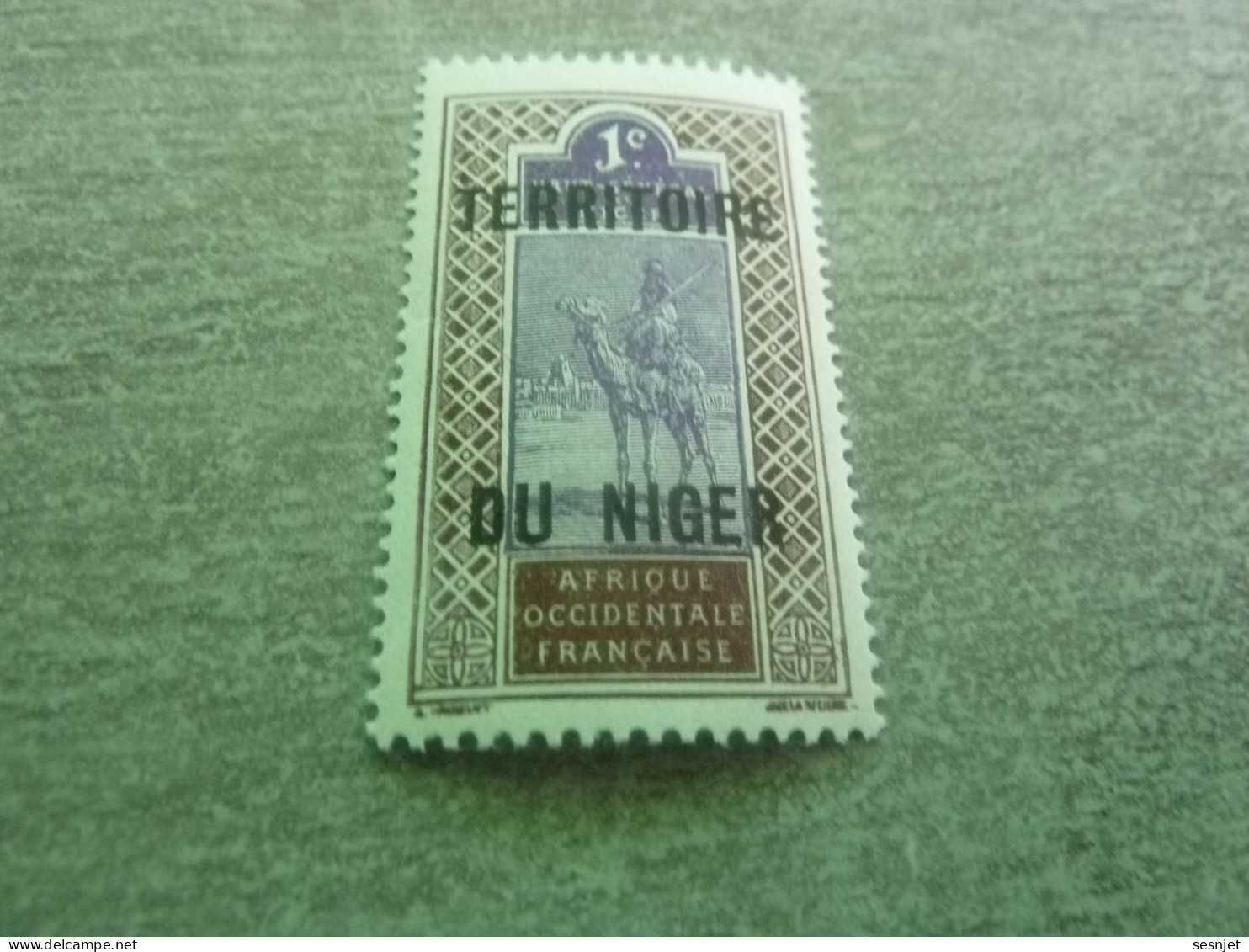 Afrique Occidentale Française - Sahara - Dromadaire - 1c. - Yt 1 - Violet-brun Et Violet - Neuf - Année 1922 - - Unused Stamps