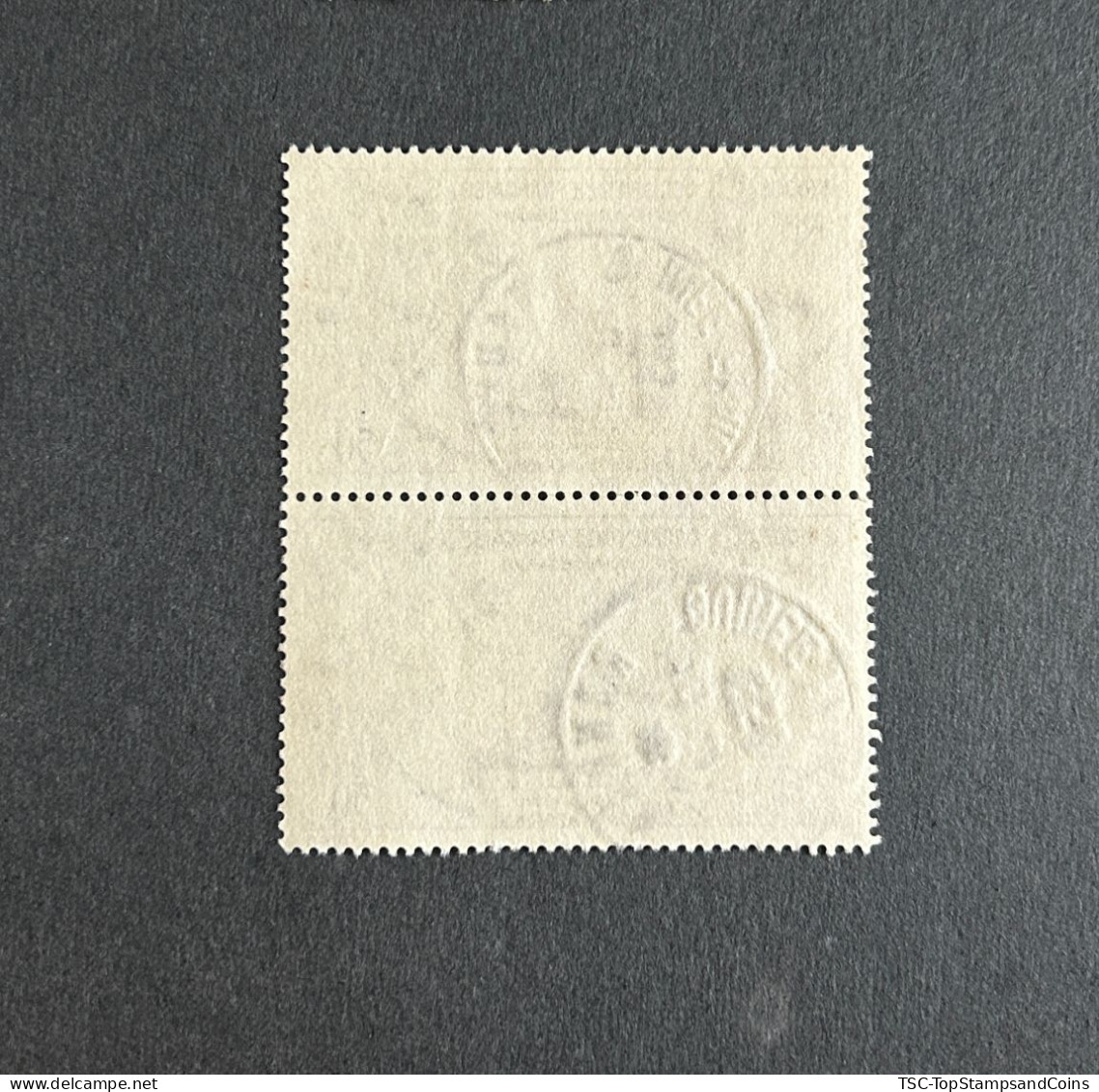 FRAWAPA026Ux2v1 - Airmail - Centenary Of Dakar - Peanut Production - Pair Of 50 F Used Stamps - AOF - 1958 - Usati