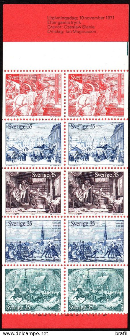 1971 Svezia, Libretto Natale , Serie Completa Nuova (**) - 1951-80