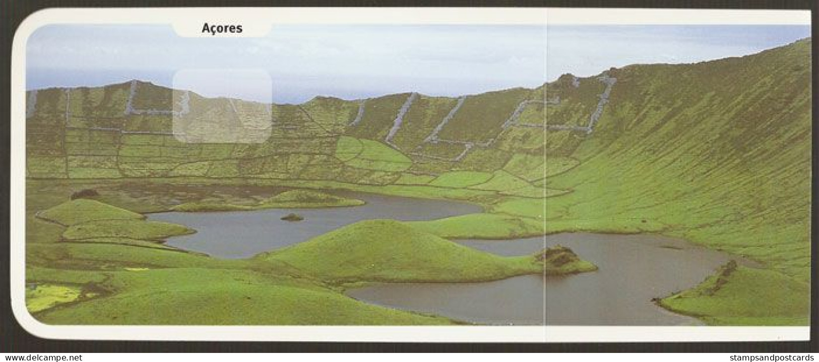 Portugal 2004 Entier Postal Açores Ile Do Corvo Volcanique Vaches Azores Stationery Corvo Island Volcan Volcanic Cows - Volcanes