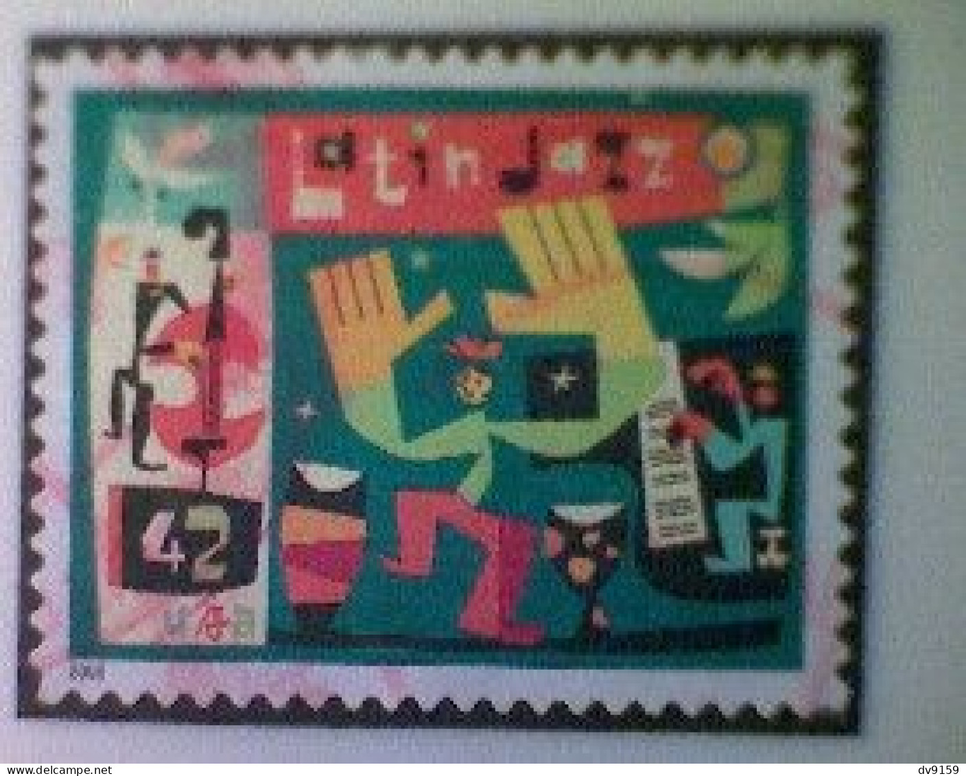 United States, Scott #4349, Used(o), 2008, Latin Jazz, 42¢, Multicolored - Usati