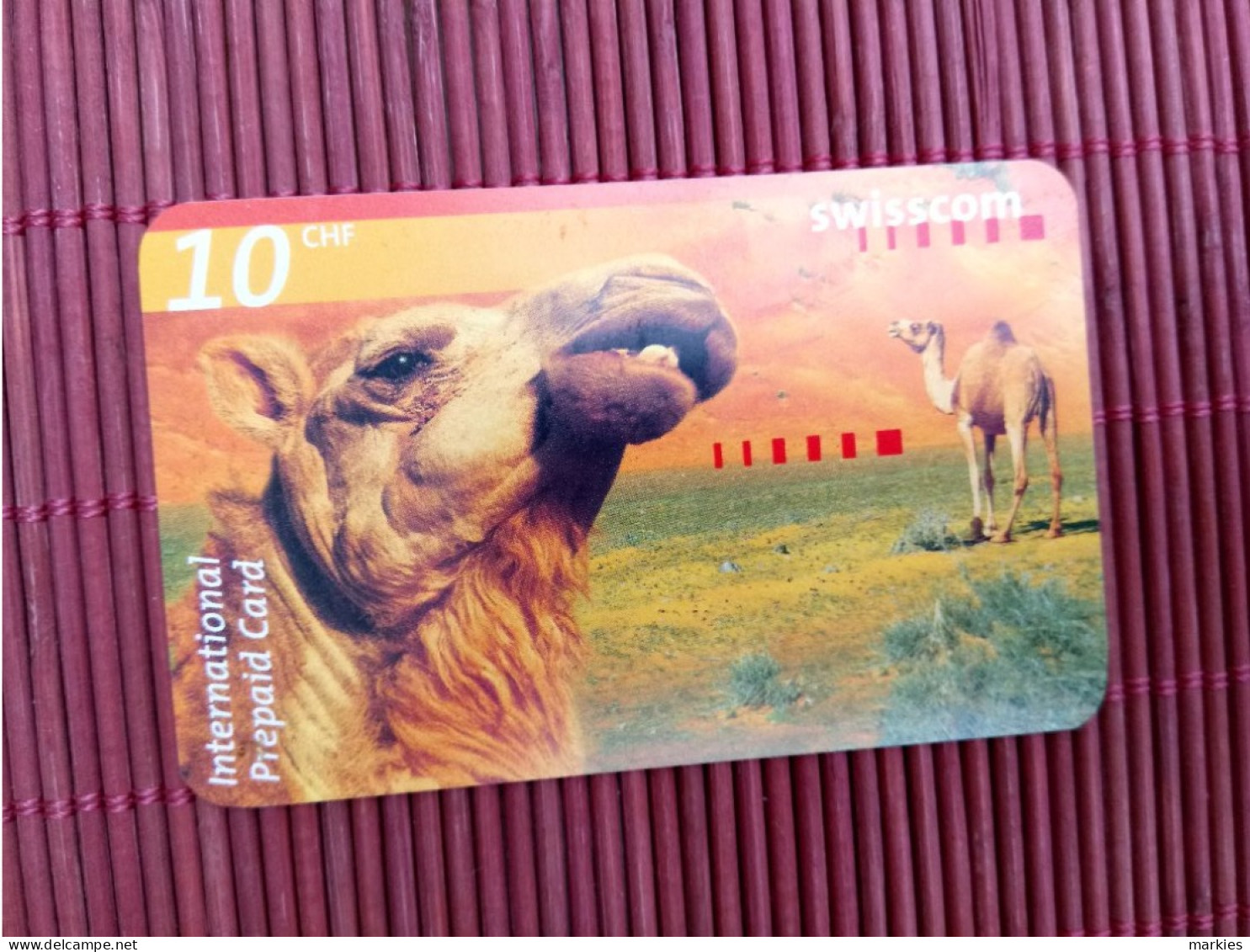 Animal Prepaidcard Zwitserland Used Rare - Sans Puce