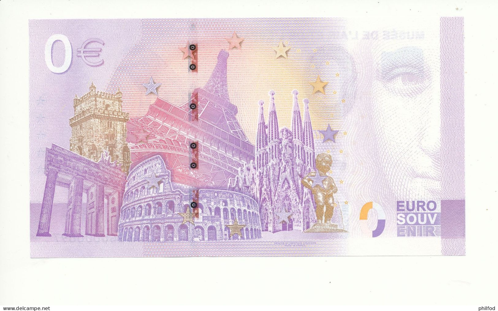Billet Souvenir - 0 Euro - MUSÉE DE L'AIR ET DE L'ESPACE - CONCORDE - UEGU - 2023-4 - N° 97 - Kiloware - Banknoten
