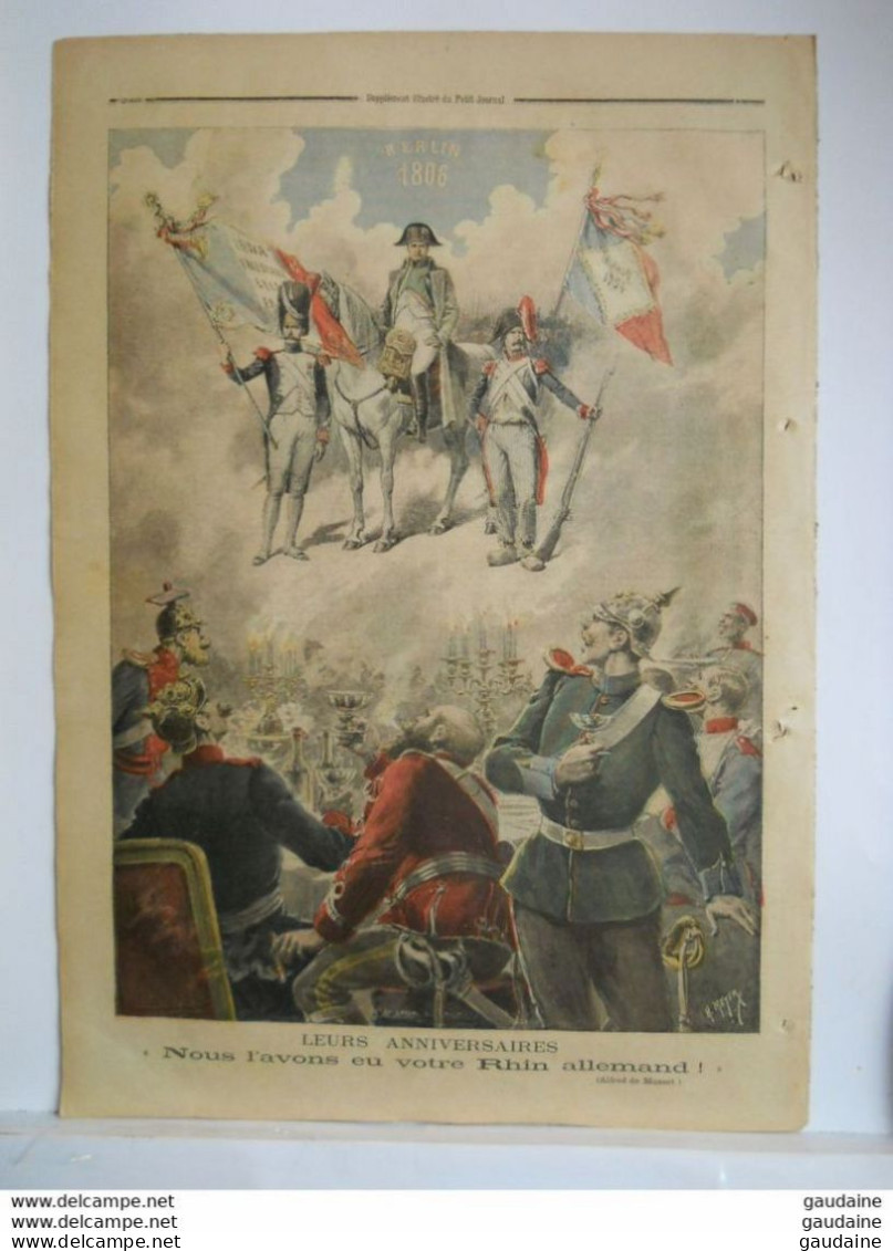 Le Petit Journal N°250 – 1 Septembre 1895 – Le Général Le Mouton De Boideffre - Rhin Allemand Guillaume II Napoleon - Le Petit Journal