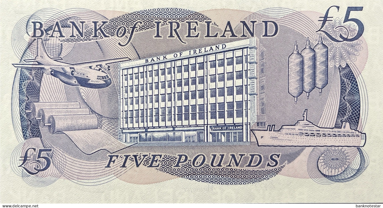 Northern Ireland 5 Pounds, P-66b (1985) - UNC - 5 Pond