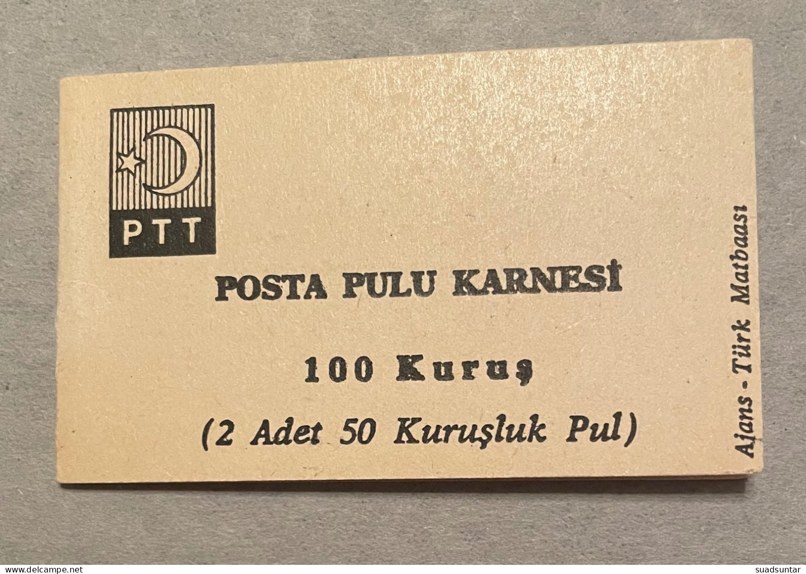 1967 Booklets 2x50 Kuruş  Isfila KC9 - Unused Stamps