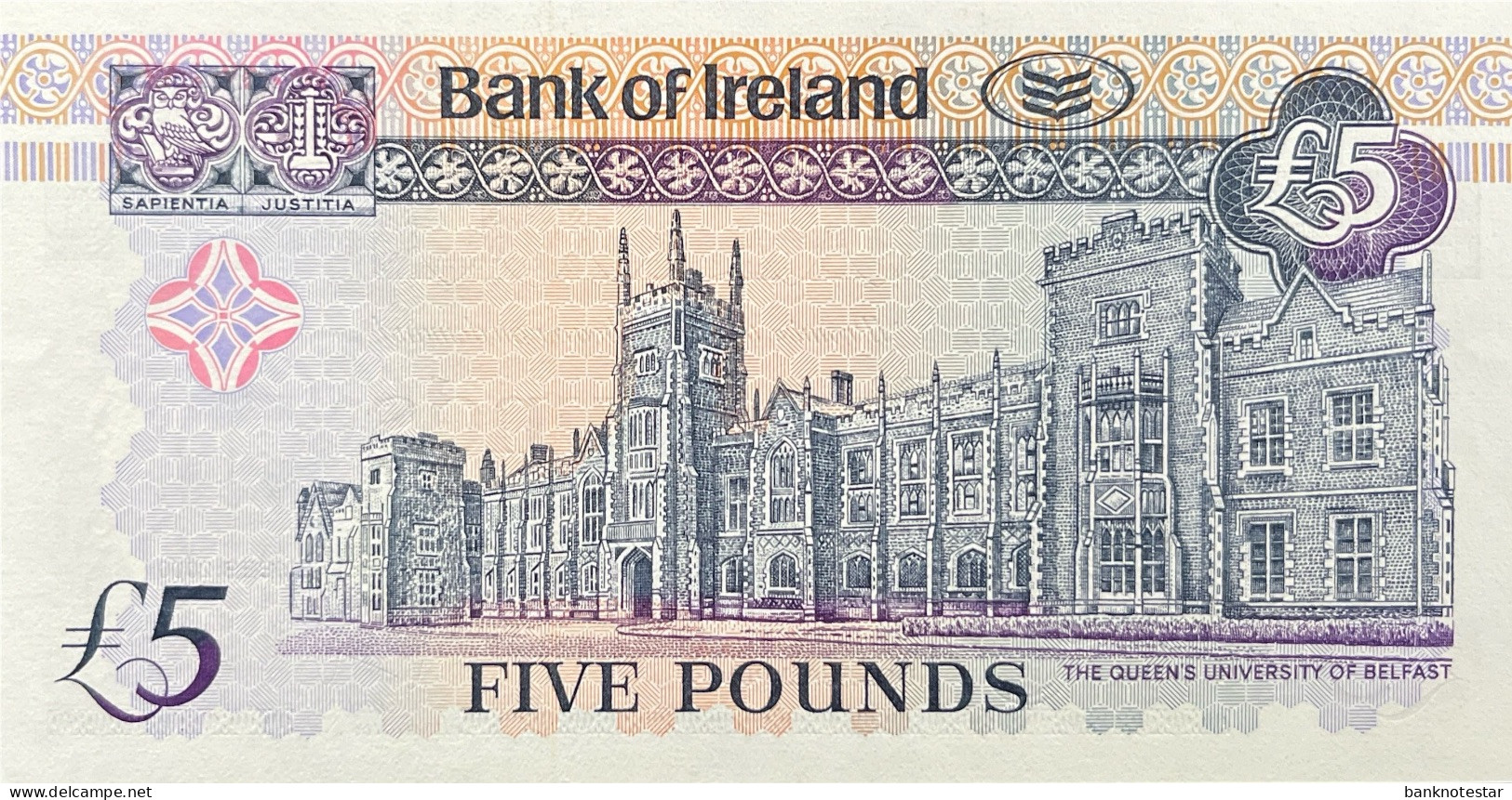 Northern Ireland 5 Pounds, P-74c (5.9.2000) - UNC - RARE DATE - 5 Pounds