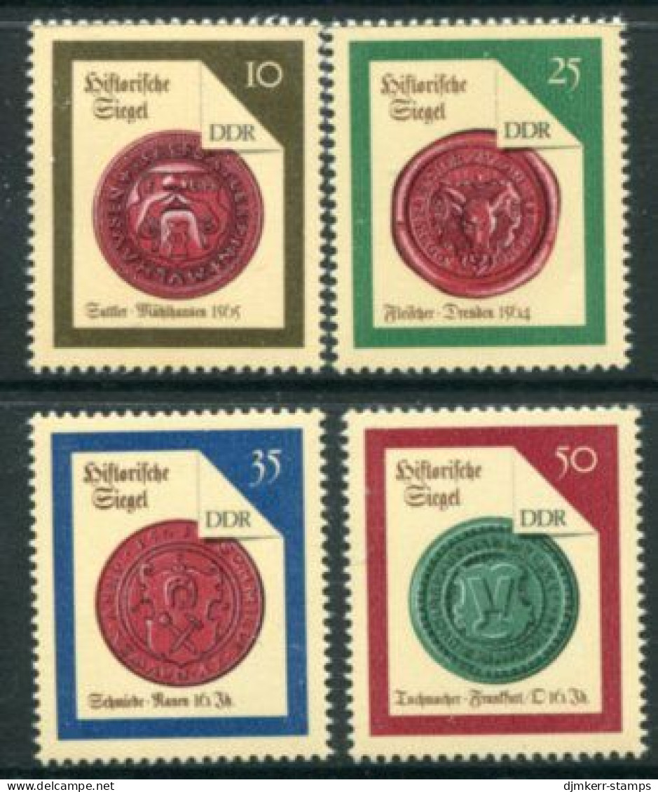 EAST GERMANY / DDR 1988 Historic Seals Singles  MNH / ** .  Michel  3156-59 - Nuevos