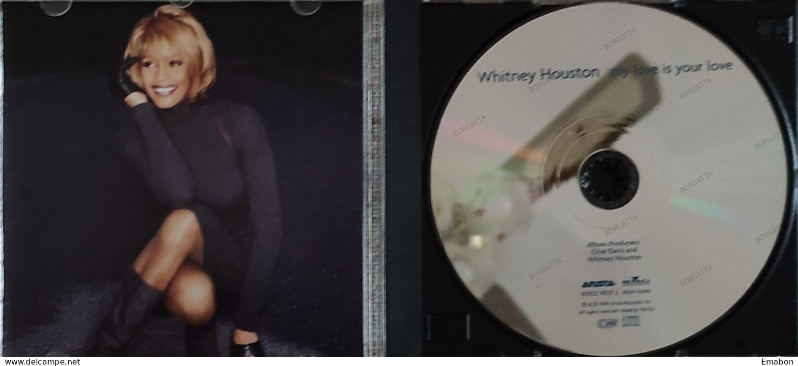 BORGATTA - SOUL- Cd WHITNEY HOUSTON - MY LOVE IS YOUR LOVE - ARISTA 1998 -  USATO In Buono Stato - Soul - R&B