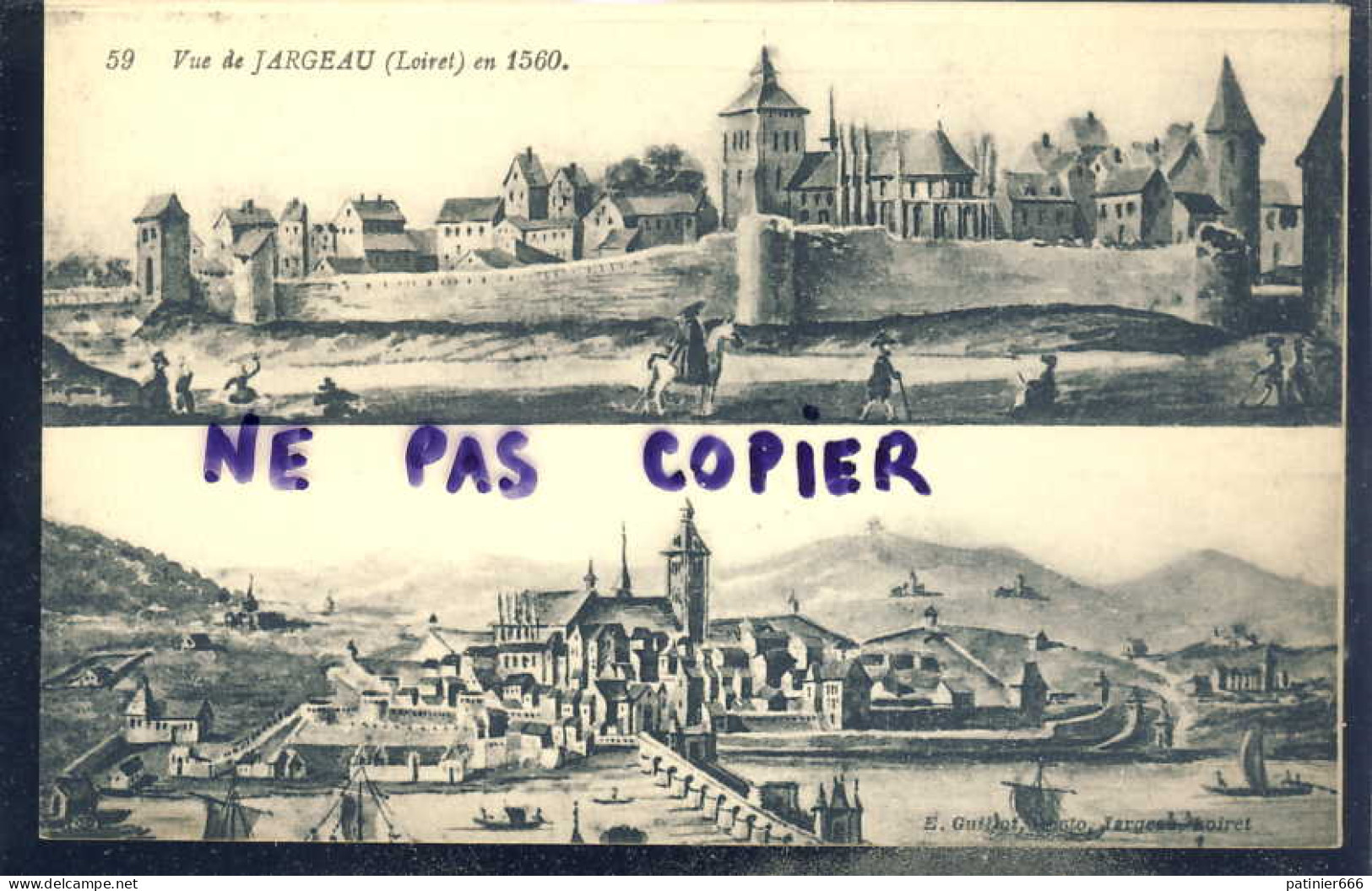 Jargeau  Vue En 1560 - Jargeau