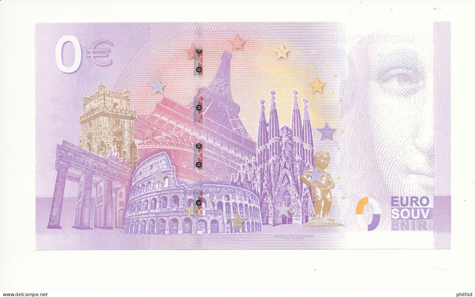 Billet Souvenir - 0 Euro - GROTTE CHAUVET 2 - ARDÈCHE - UEHQ - 2023-3 - N° 409 - Kilowaar - Bankbiljetten