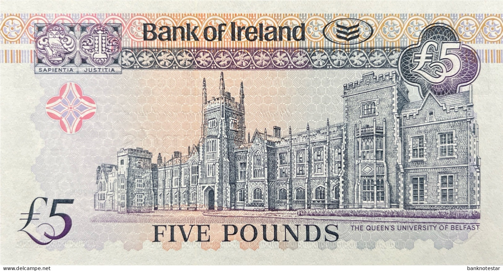 Northern Ireland 5 Pounds, P-79 (1.3.2003) - UNC - 5 Pond