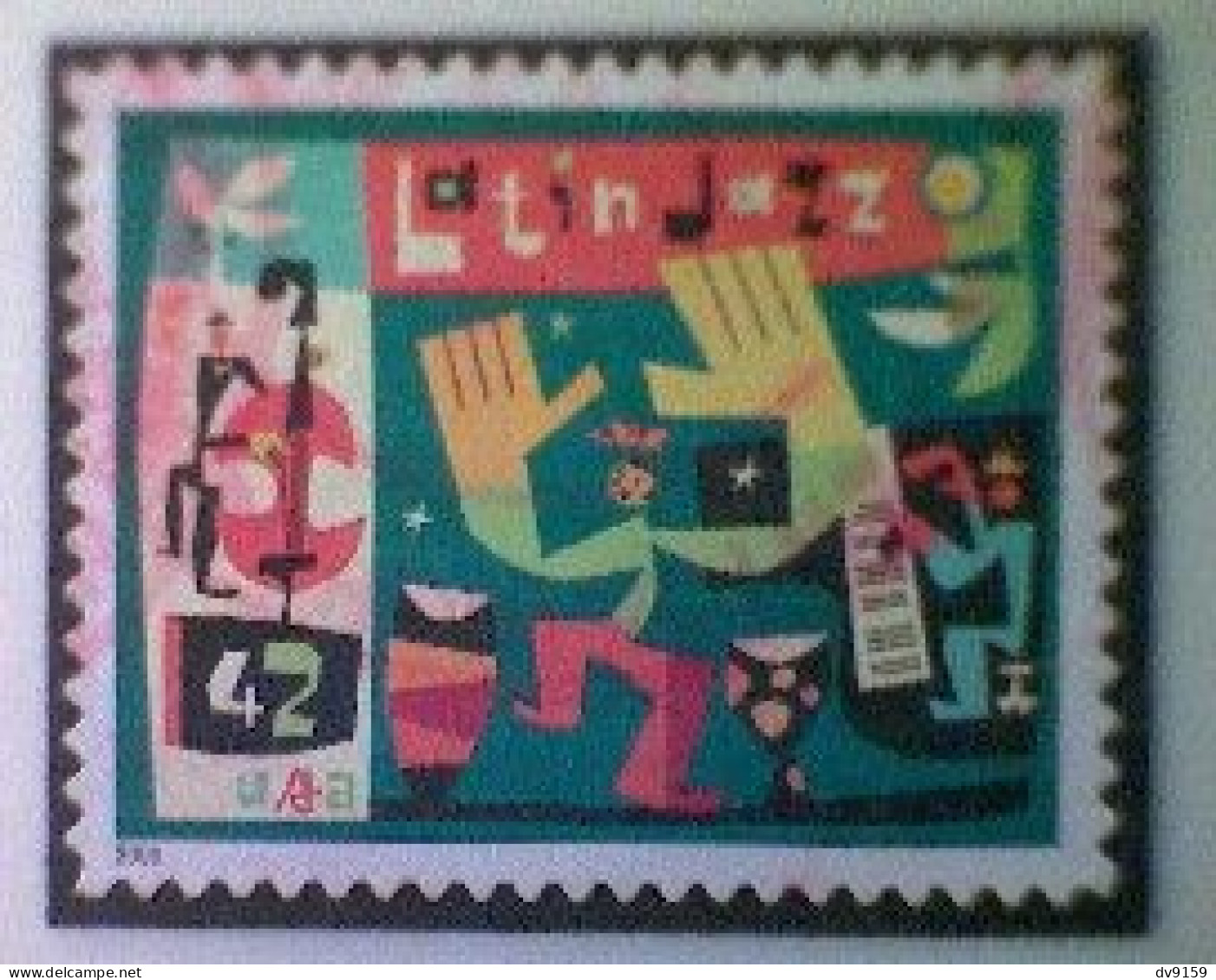 United States, Scott #4349, Used(o), 2008, Latin Jazz, 42¢, Multicolored - Used Stamps