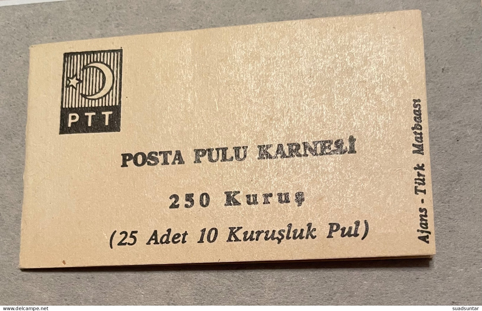 1967 Booklets 25x10 Kuruş Isfila KC8 - Ongebruikt