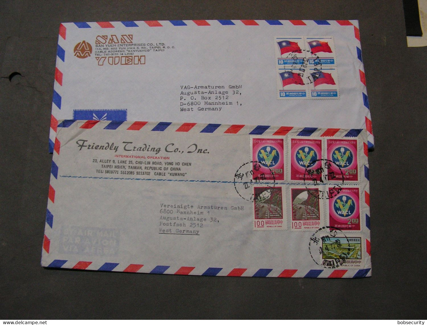 China Taiwan  Cv. 2 Covers - Covers & Documents