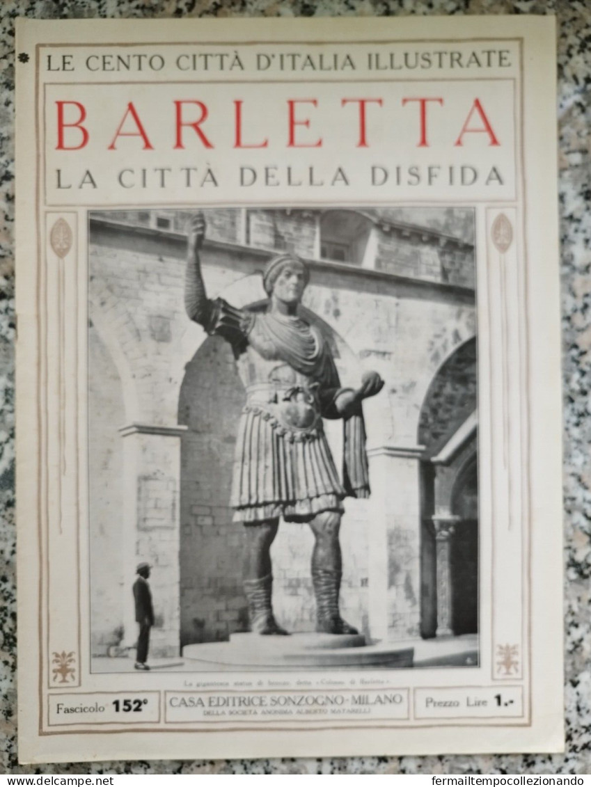 Bi Le Cento Citta' D'italia Illustrate Barletta Bari Puglia - Revistas & Catálogos