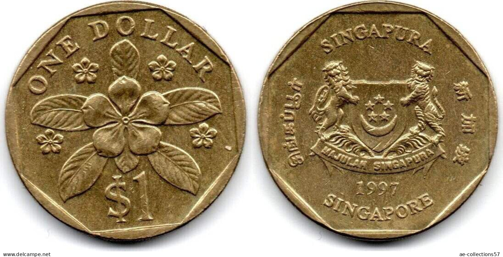 MA 31343 / Singapour - Singapore 1 Dollar 1997 TTB+ - Singapore