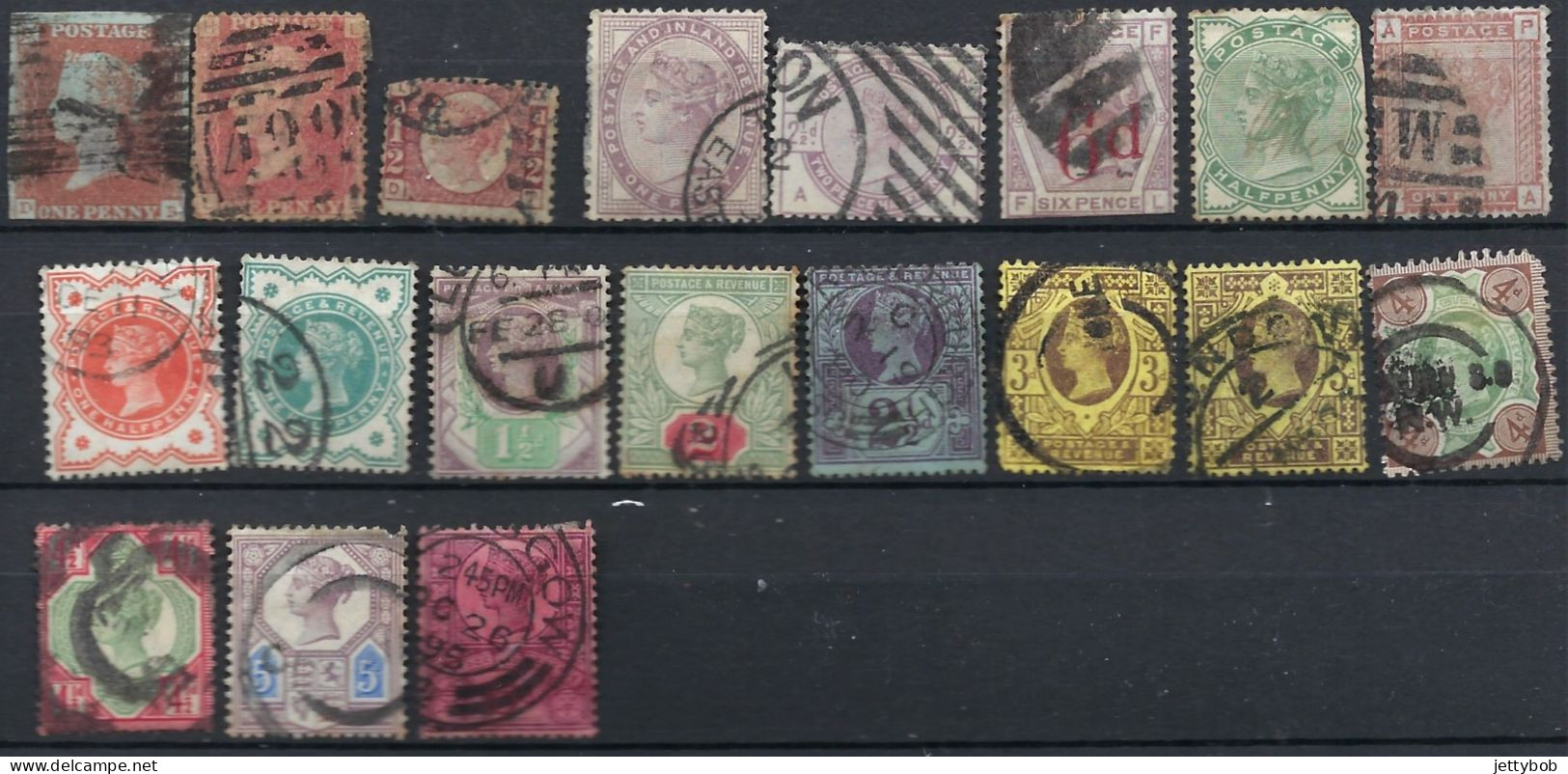 GB Small Collection Of QV Used - Sammlungen