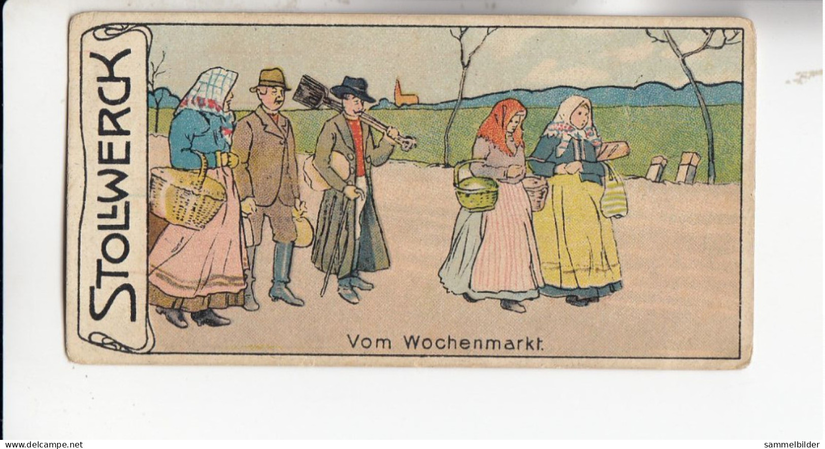 Stollwerck Album No 8 Bilder Aus Posen  Heimkehr Vom Wochenmarkt      Grp 366#6 Von 1905 - Stollwerck