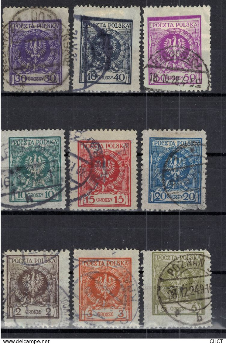 CHCT80 - Coats Of Arms, Used, 1924, Poland - Used Stamps