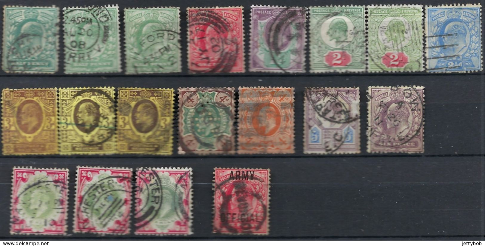 GB Small Collection Of KEVII Used - Collections