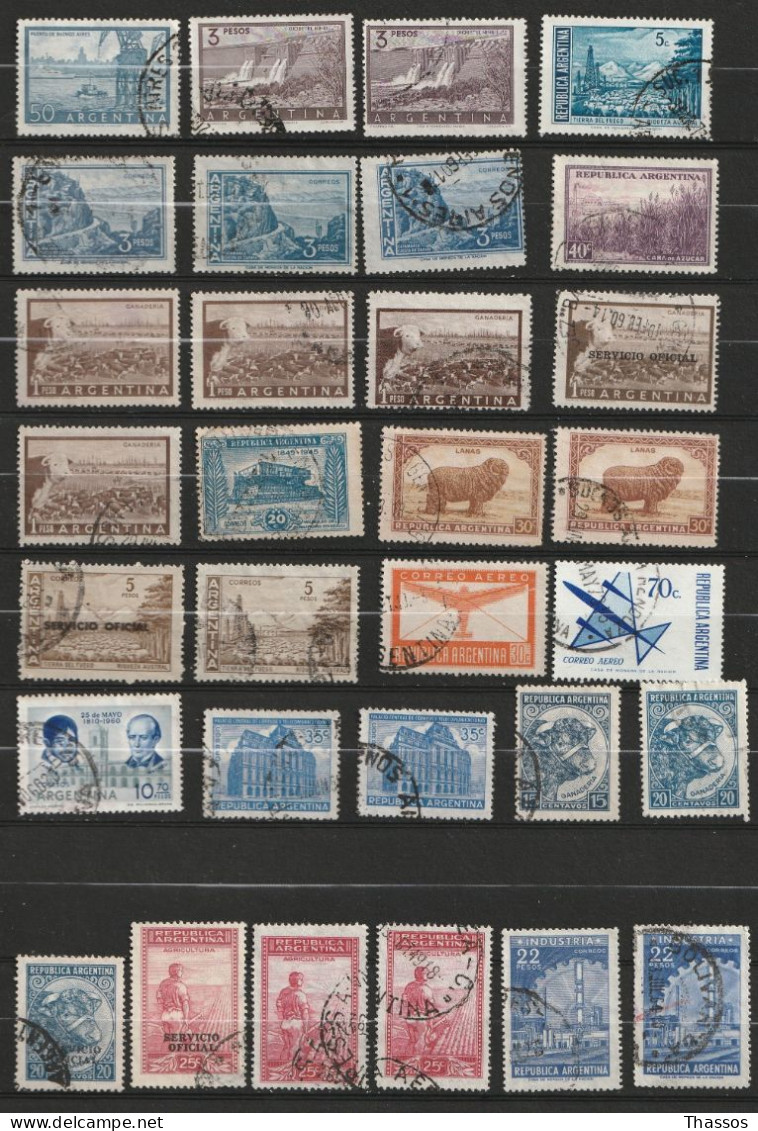 Argentine - Mix - 300 Timbres - Oblitérés - Qualités Diverses. - Collections, Lots & Séries