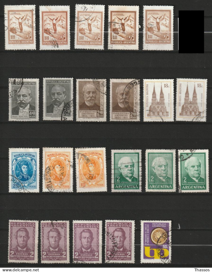 Argentine - Mix - 300 Timbres - Oblitérés - Qualités Diverses. - Collections, Lots & Séries