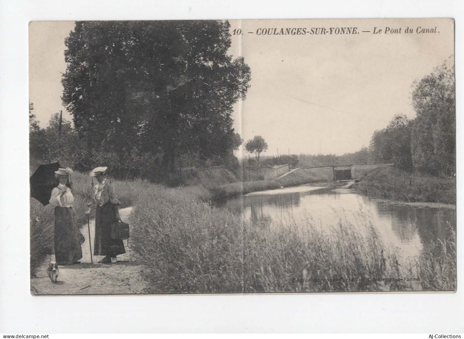 AJC - Coulanges Sur Yonne - Le Pont Du Canal -------------------------etat----------------------- - Coulanges Sur Yonne