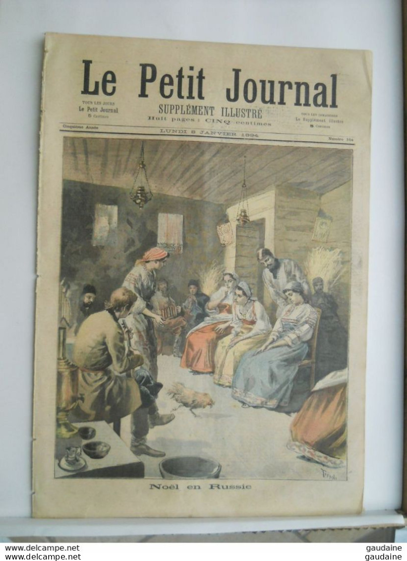 Le Petit Journal N°164 – 8 Janvier 1894 - NOEL RUSSIE-HEROINES De FRANCE JEANNE HACHETTE - Le Petit Journal