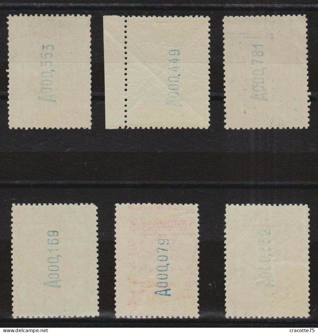 ESPAGNE - N°PA 31/36** Série Complète. Charnière Transparente Sur Le 4p Noir. - Unused Stamps