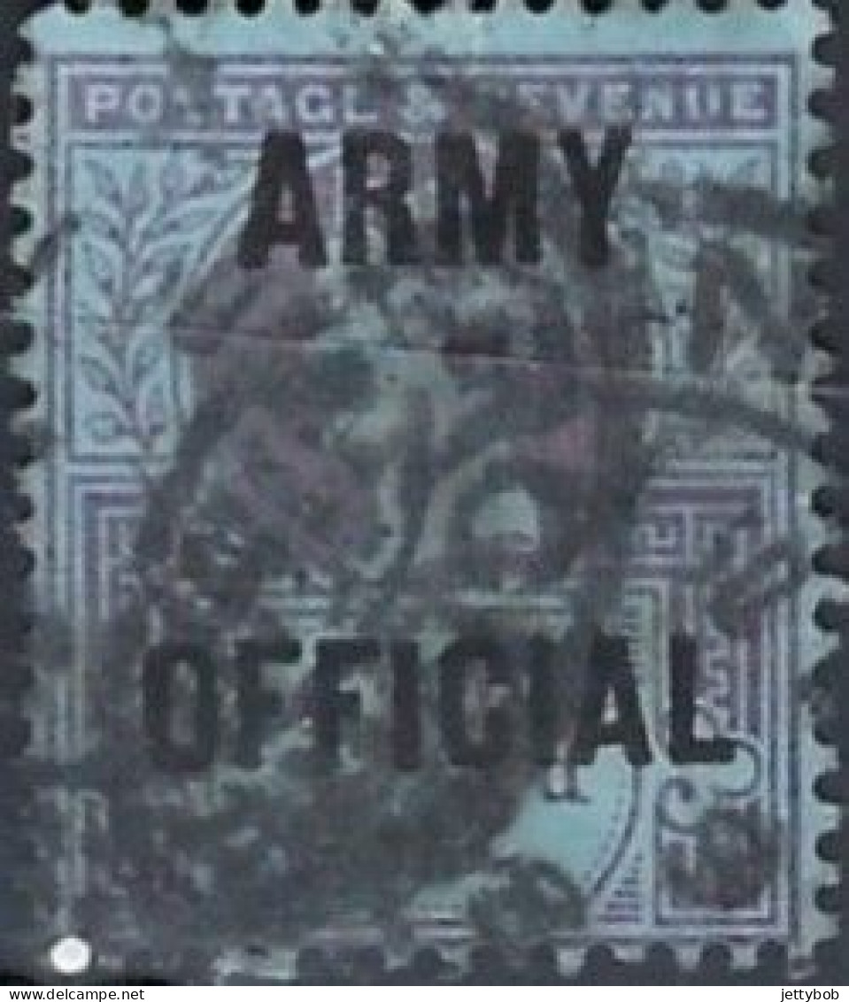 GB QV 1898  Army Official 2.5d Used With Heavy Cancel - Gebruikt