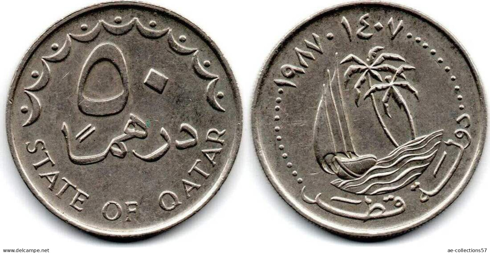 MA 31353 / Qatar 50 Dirhams 1987 SUP - Qatar