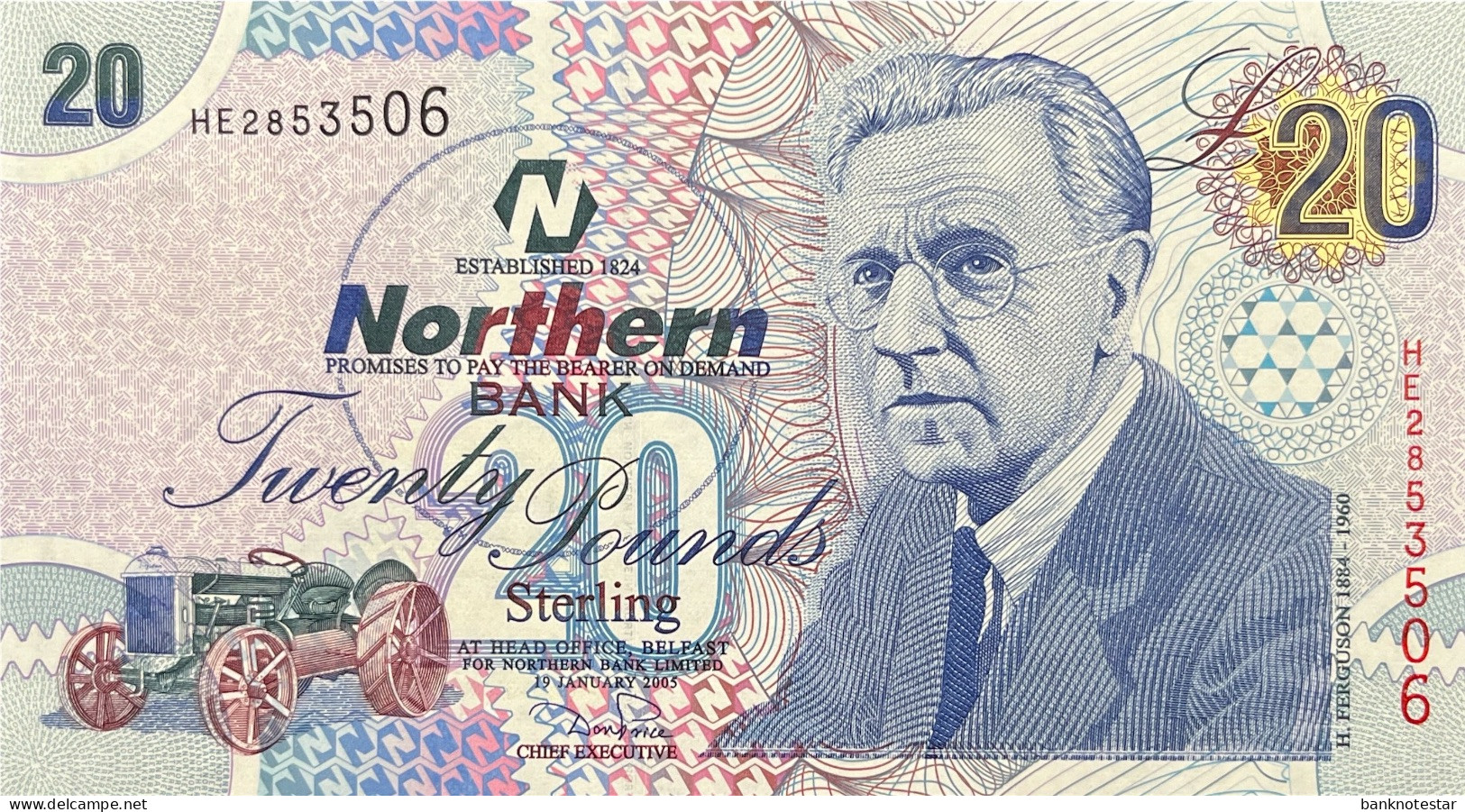 Northern Ireland 20 Pounds, P-207a (19.1.2005) - UNC - 20 Pounds