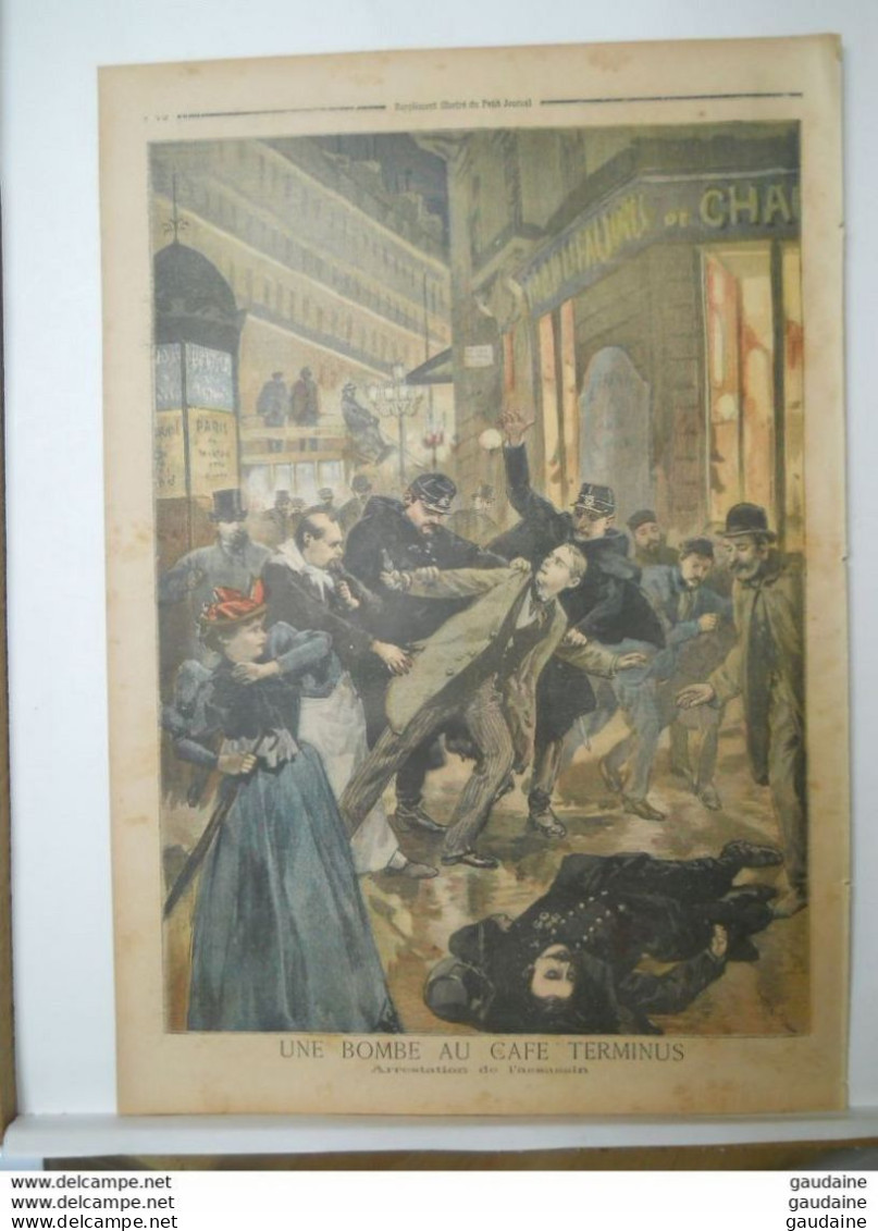 Le Petit Journal N°171 – 26 Février 1894 - POMPIERS - EXPLOSION RUE NEUILLY SERGENT BAUCHAT - POLICE ARRESTATION - Le Petit Journal