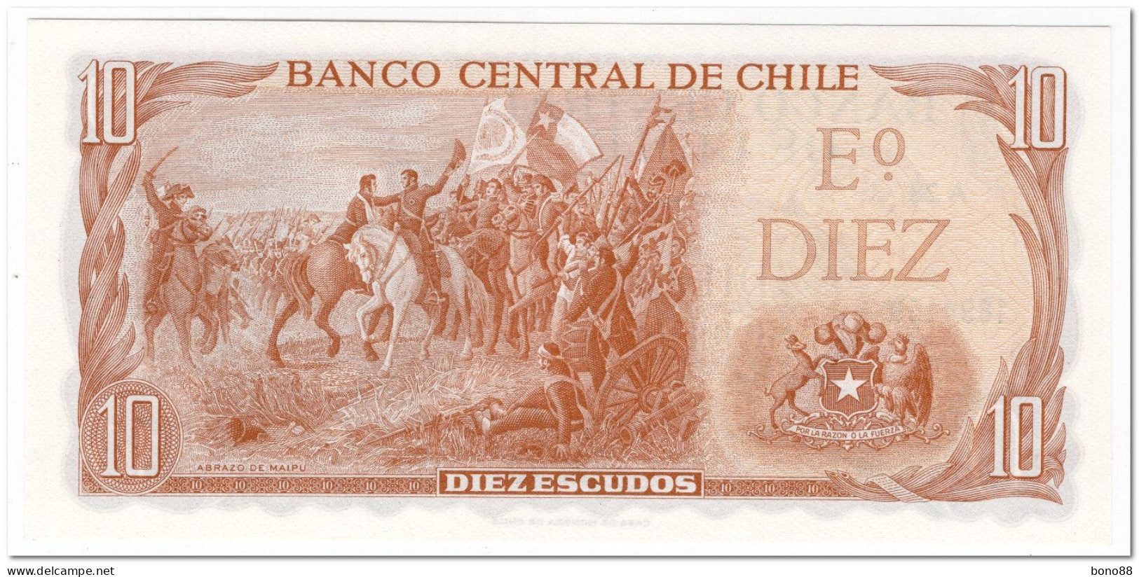 CHILE,10 ESCUDOS,ND,P.143,AU-UNC - Chili