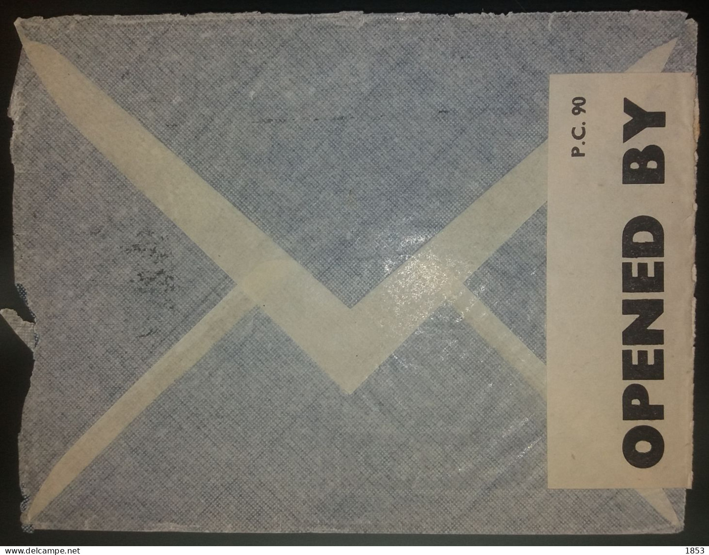 CORREIO AÉREO - WWII - CENSURAS - DESTINO A NOVA YORK - Lettres & Documents