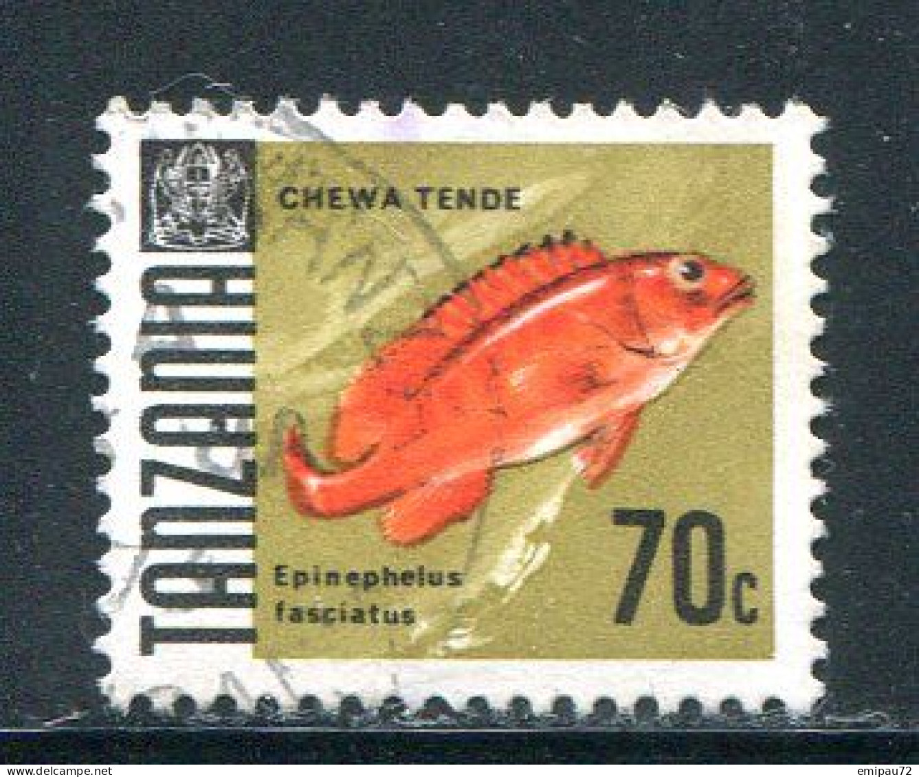 TANZANIE- Y&T N°26A- Oblitéré (poissons) - Tanzania (1964-...)