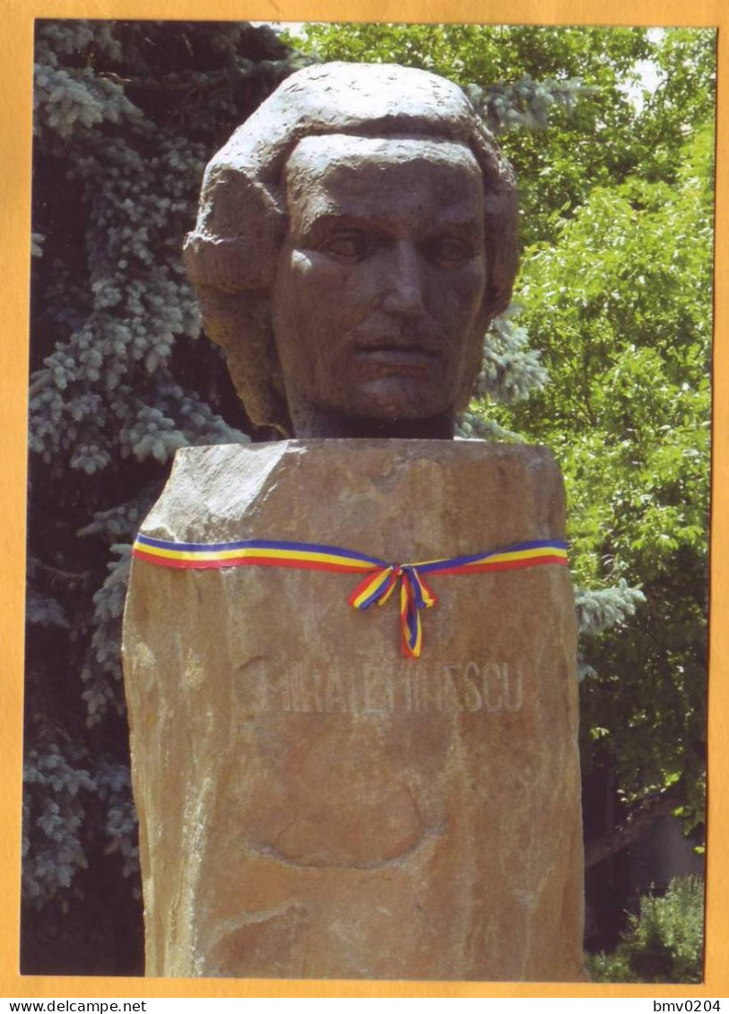 2022  Moldova Moldavie  FDC  Postcard Mihai Eminescu. Busts And Monuments Orhei - Monumenti