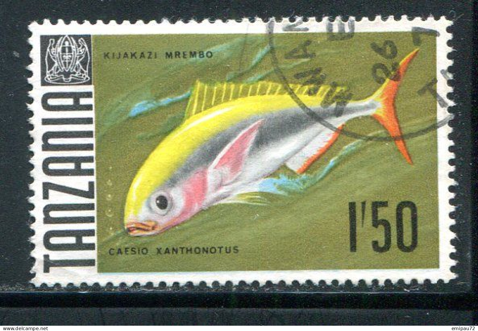 TANZANIE- Y&T N°28A- Oblitéré (poissons) - Tanzania (1964-...)