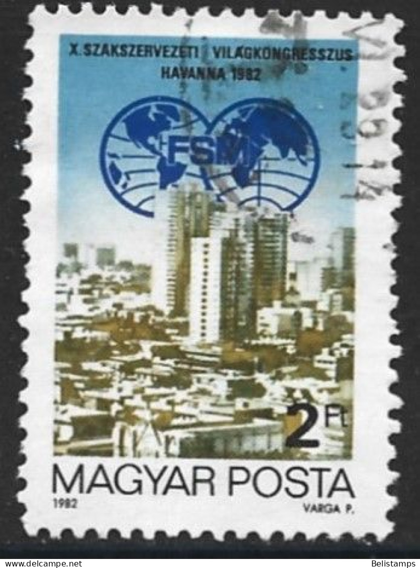 Hungary 1982. Scott #2723 (U) 10th World Trade Union Congress  *Complete Issue* - Oblitérés