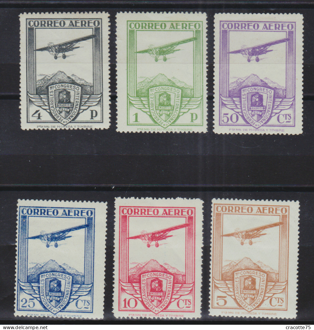 ESPAGNE - PA 50/55* - Série Complète. - Unused Stamps