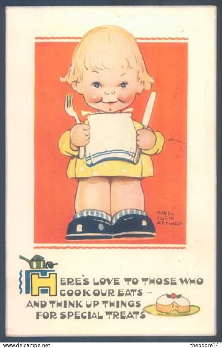 Lot de 13 cartes illustrateur Mabel Lucie Attwell