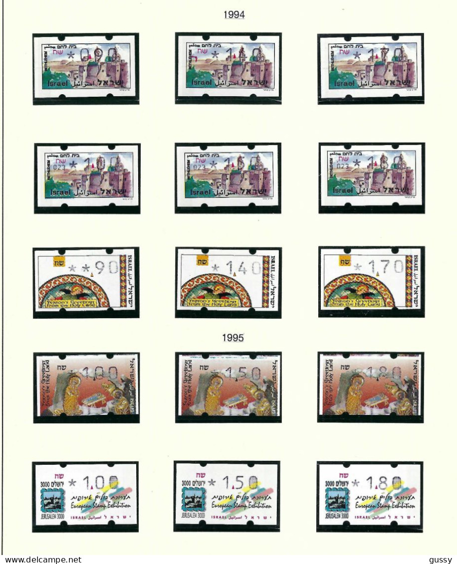 ISRAEL Ca.1988-95: Lot De Neufs** Avec Tabs - Unused Stamps (with Tabs)