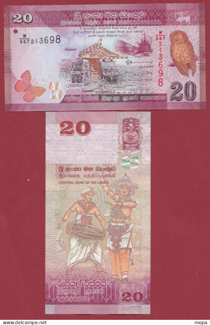 Sri Lanka --20 Rupees  --- 15/09/2021  ---UNC--(261) - Sri Lanka