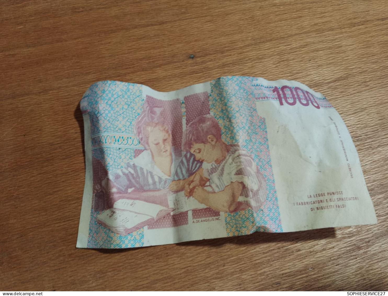 BILLET  1000 LIRE / 1990 - 1000 Liras