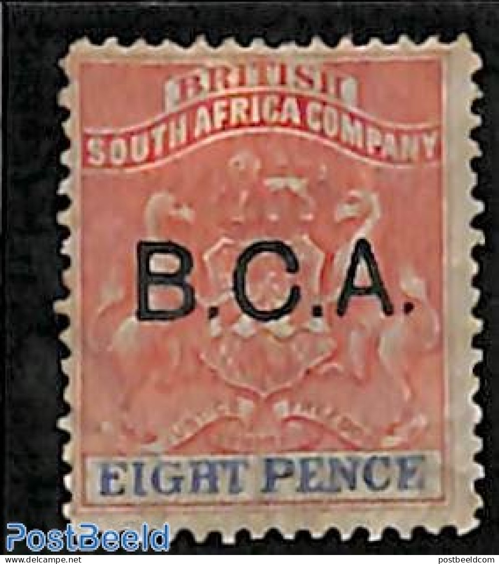 Nyasaland 1891 BCA, 8d, Stamp Out Of Set, Unused (hinged), History - Coat Of Arms - Nyassaland (1907-1953)